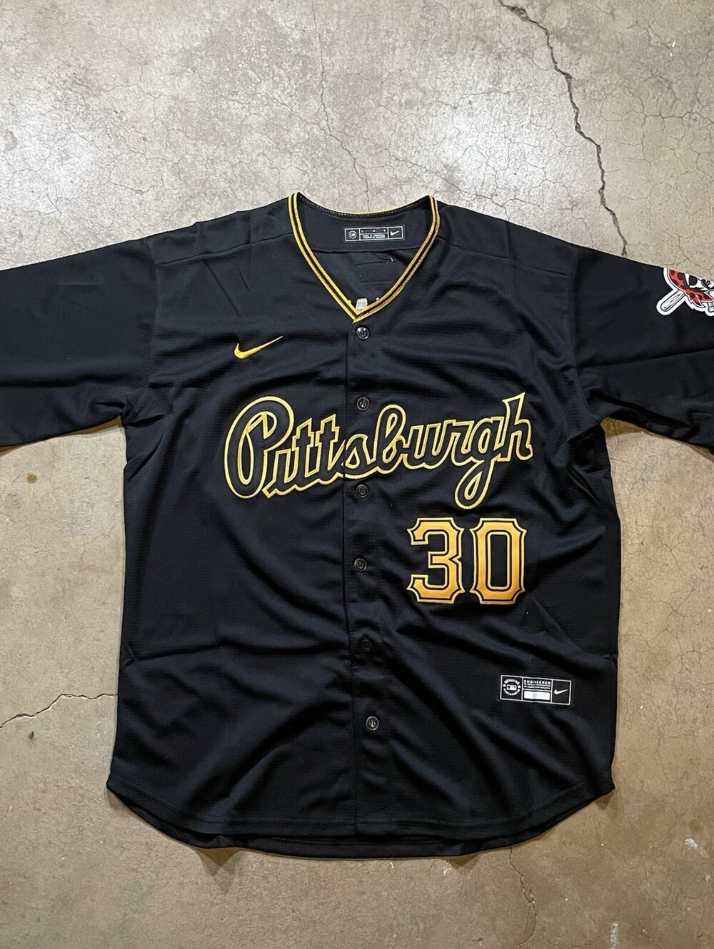 Pittsburgh Pirates Paul Skenes #30 Black Limited Jersey Adult Small NWT